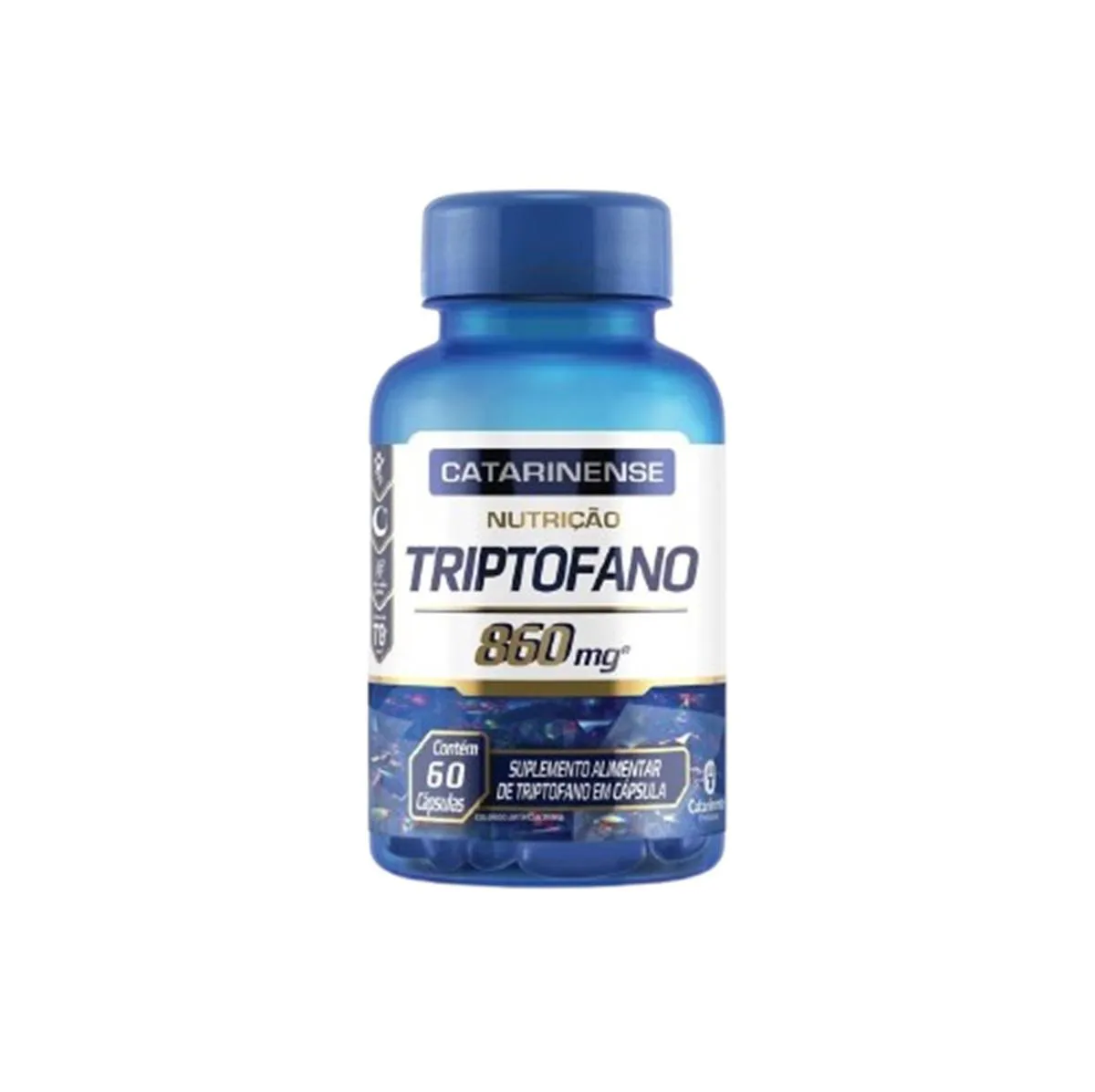 TRIPTOFANO 860MG COM 60 CáPSULAS SEM SABOR - CATARINENSE