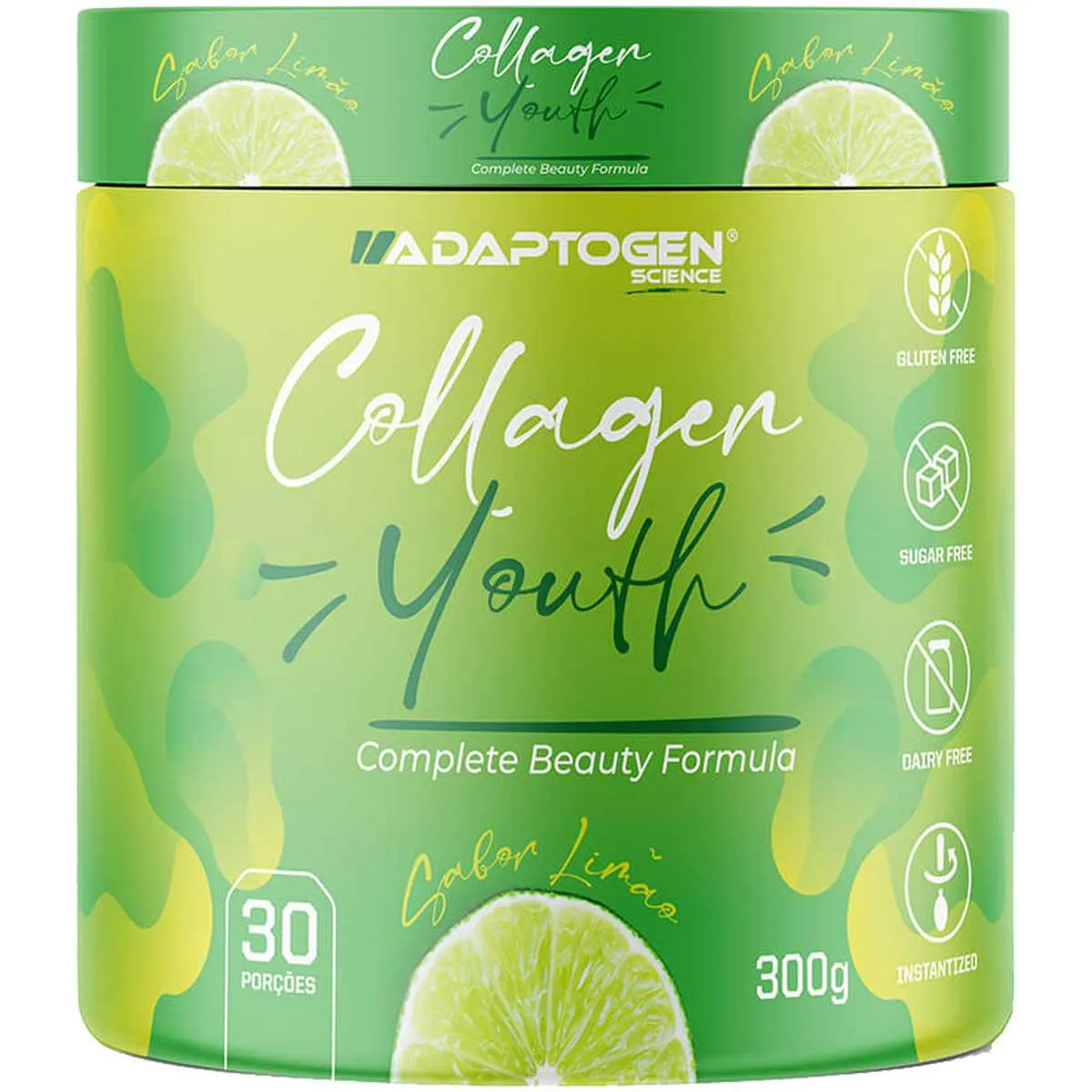 COLáGENO VERISOL HIDROLISADO COLLAGEN YOUTH ADAPTOGEN LIMãO