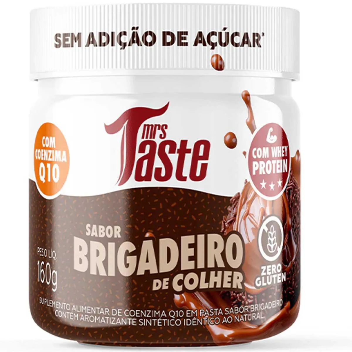 CREME SPREAD BRIGADEIRO COLHER 160G COENZIMA Q10 MRS TASTE