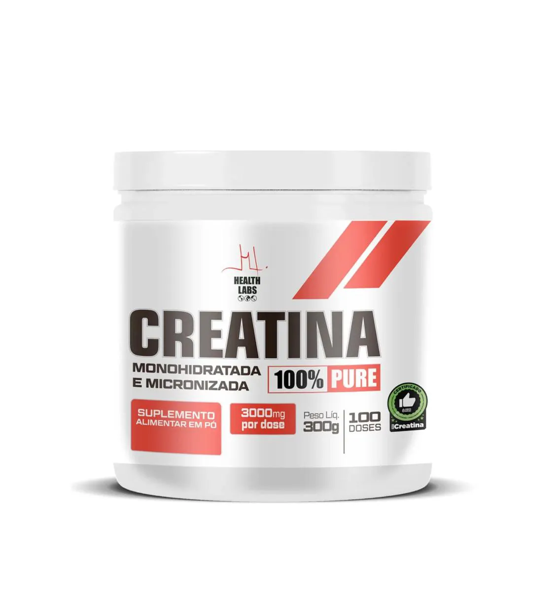 CREATINA HEALTH LABS EM Pó - 300G ORIGINAL