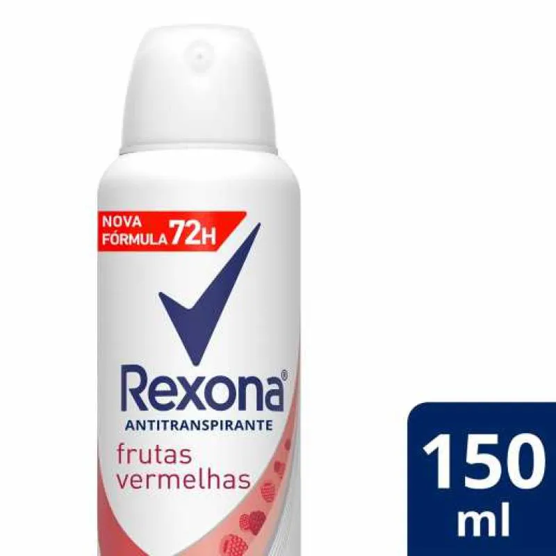 DESODORANTE ANTITRANSPIRANTE AEROSOL REXONA FRUTAS VERMELHAS 150ML