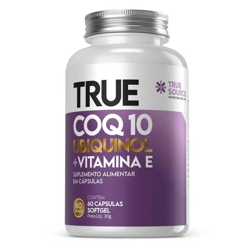 TRUE COQ10 UBIQUINOL MAIS VITAMINA E LIPOSSOMAL TRUE SOURCE 60CáPS