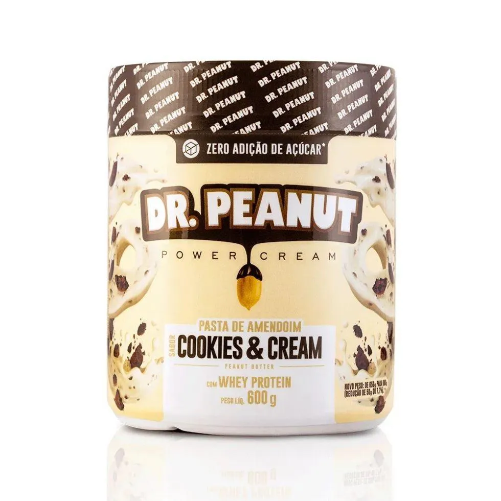 PASTA DE AMENDOIM (600G) - SABOR: COOKIES E CREAM