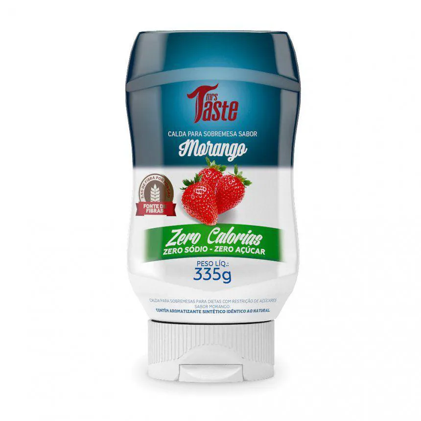 CALDA ZERO AçúCAR E ZERO CALORIAS (335G) - SABORES - SABOR: MORANGO