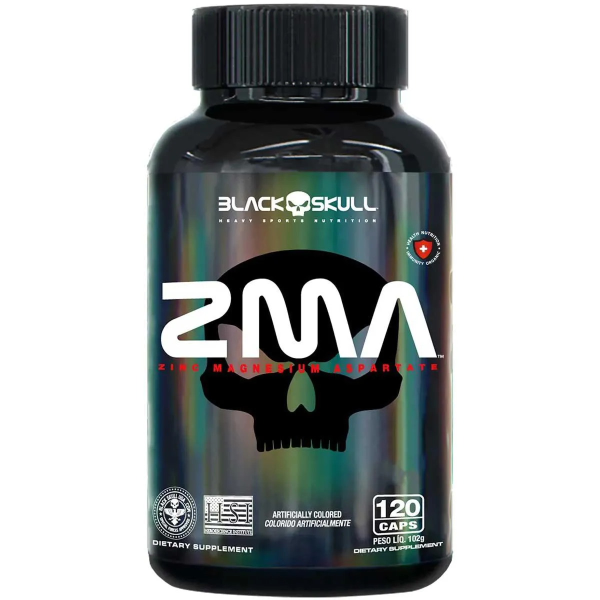 ZMA SUPLEMENTOS ZINCO, MAGNéSIO, VITAMINA B6 C/ 120 CáPSULAS