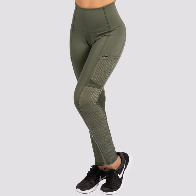 CALçA LEGGING CINTURA PERFEITA SLIM COM BOLSO EM TECIDO BASIC PP Verde  Croco