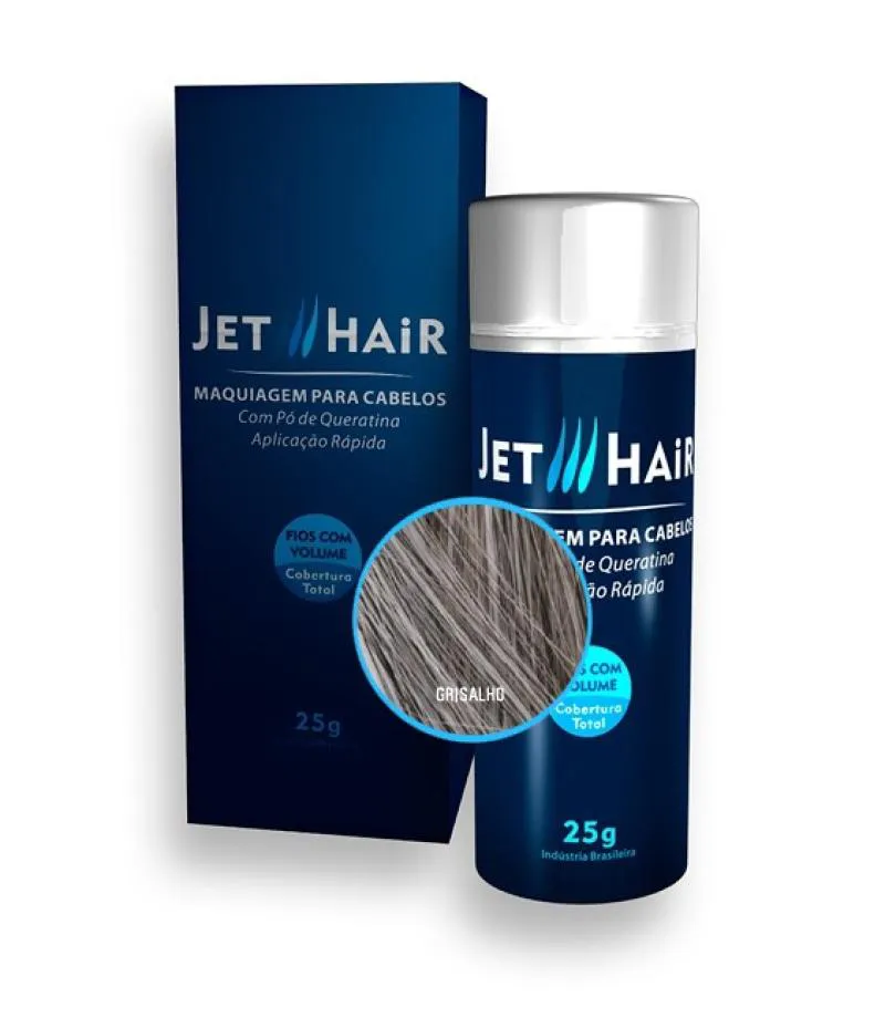 JET HAIR MAQUIAGEM PARA CABELOS - COR GRISALHO - 25G