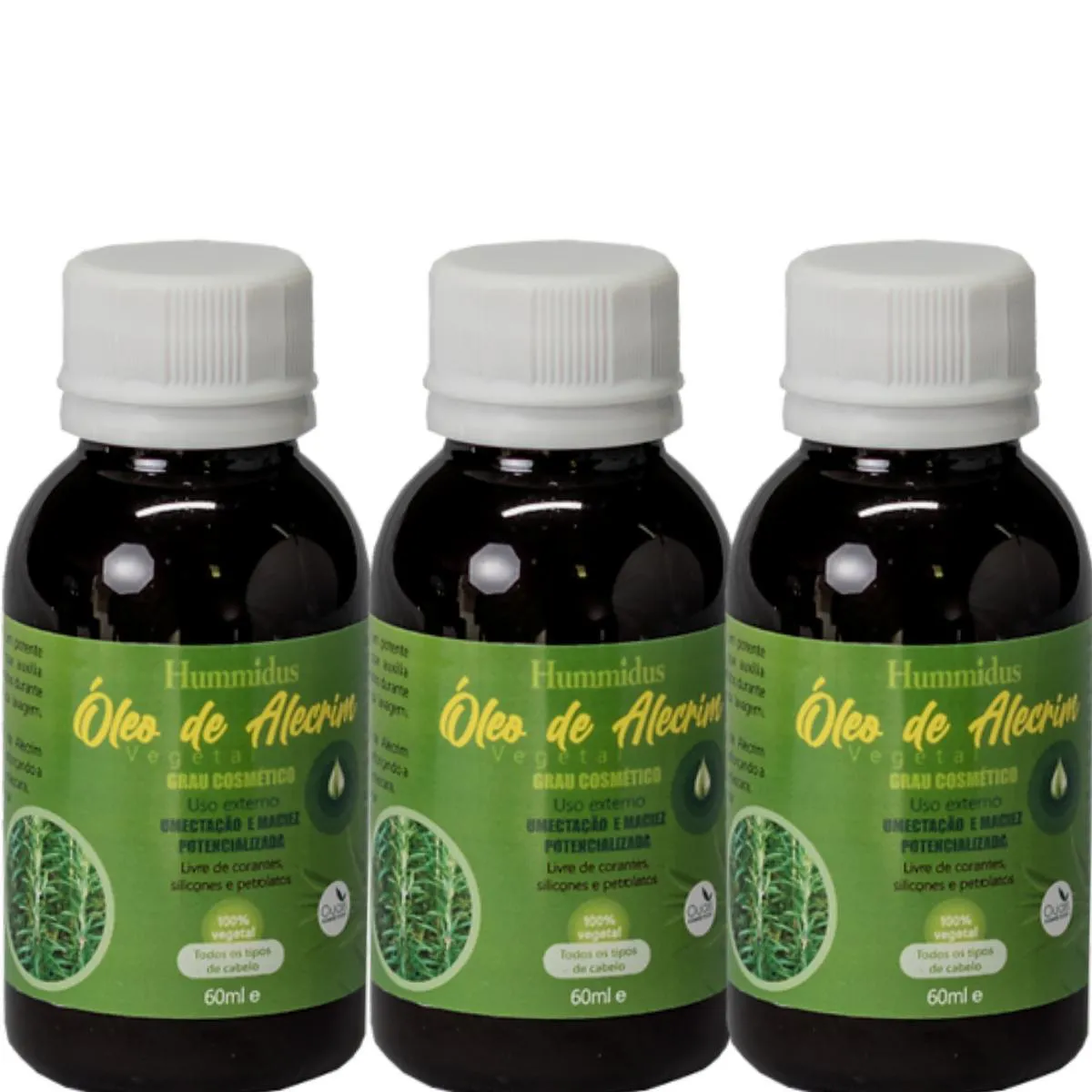 KIT 03 ÓLEO DE ALECRIM HUMMIDUS 60ML