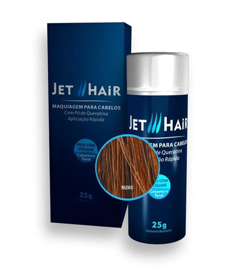 JET HAIR MAQUIAGEM CAPILAR PARA CABELOS - COR RUIVO - 25G