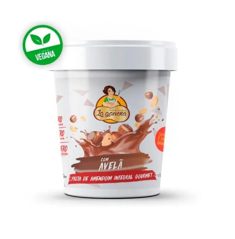 PASTA DE AMENDOIM INTEGRAL GOURMET (450G) - SABOR: COM AVELã