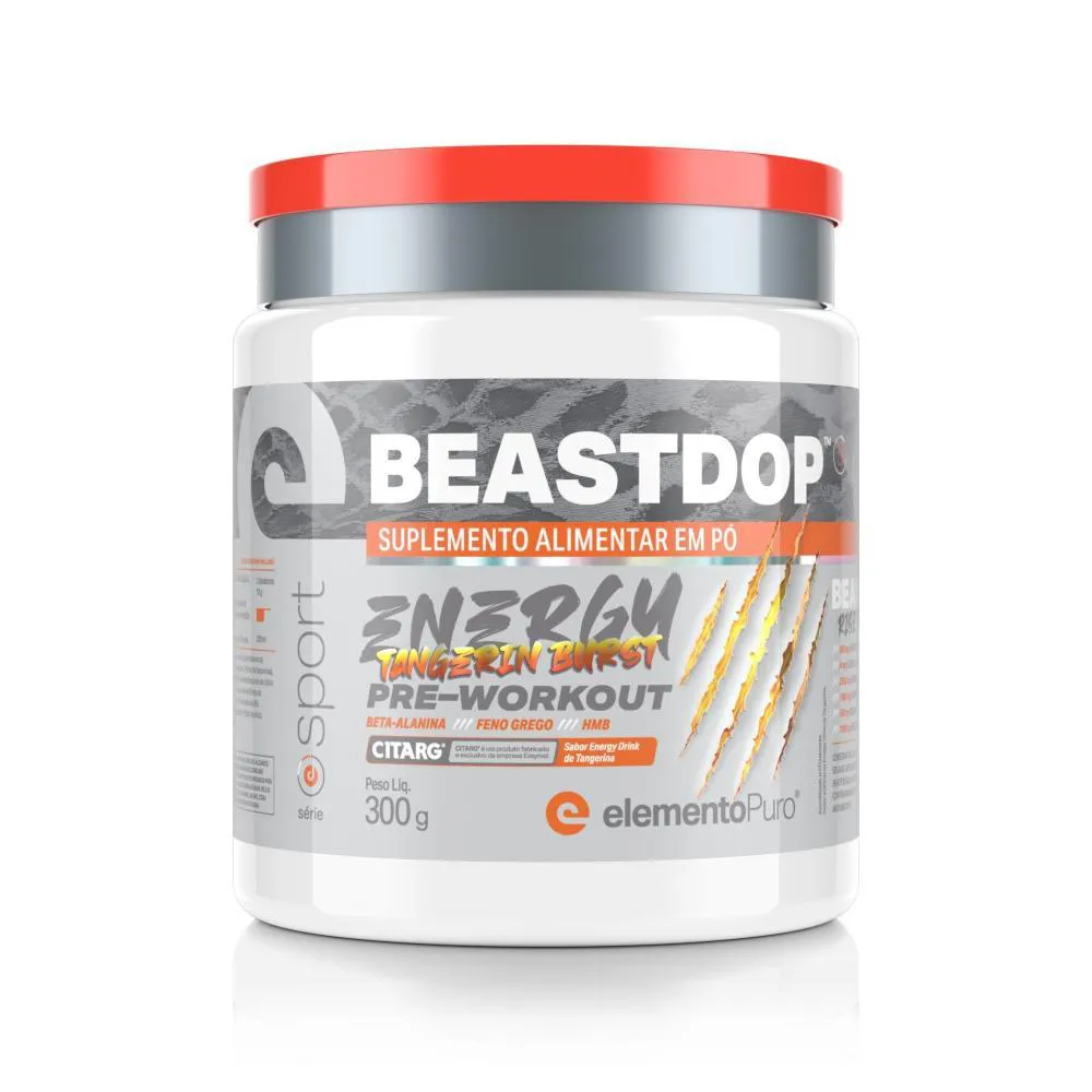 BEASTDOP ENERGY DRINK LIMãO TANGERINA 300G