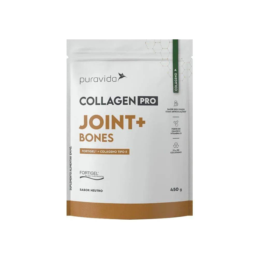 COLLAGEN PRO JOINT E BONES PURA VIDA 450G