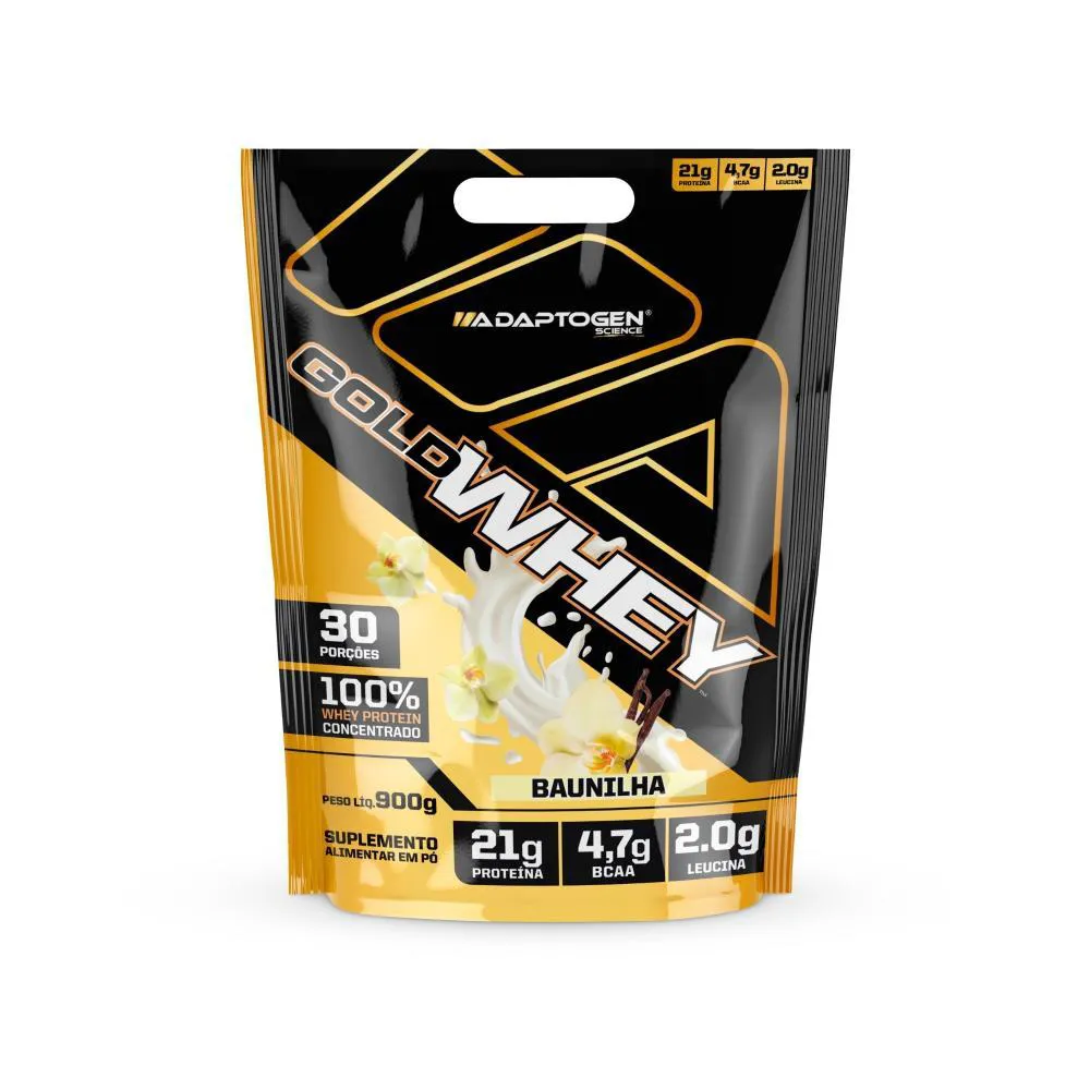 GOLD WHEY ADAPTOGEN BAUNILHA REFIL 900G