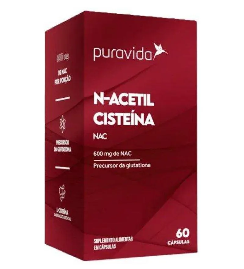 N-ACETIL CISTEINA PURA VIDA 60 CáPSULAS