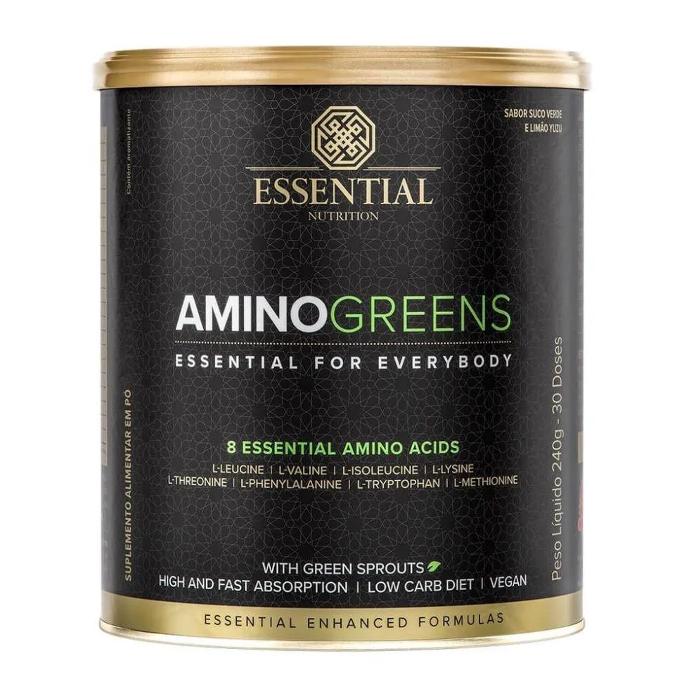 AMINO GREENS LATA (240G) - PADRãO: ÚNICO