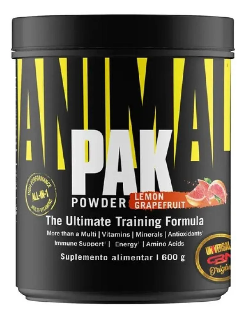 ANIMAL PACK POWDER (600G) - SABOR: LEMON GRAPEFRUIT
