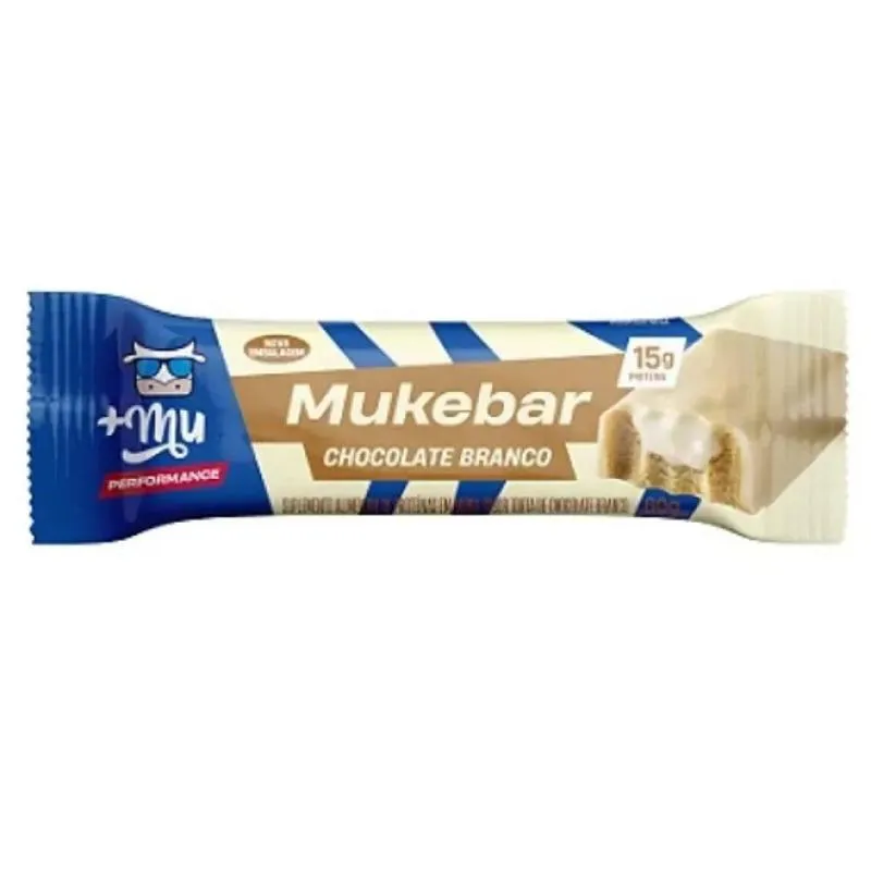 BARRINHA MUKEBAR (60G) - SABOR: CHOCOLATE BRANCO