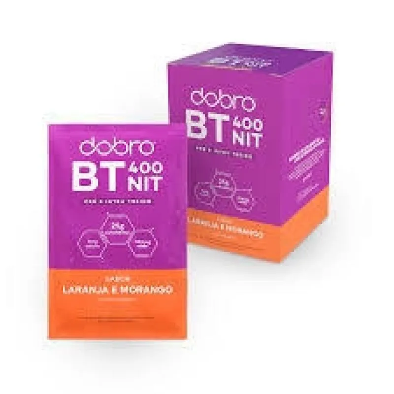 BT NITRATO SACHE DOBRO (DISPLAY 10 SACHêS 30G) - SABOR: LARANJA E MORANGO