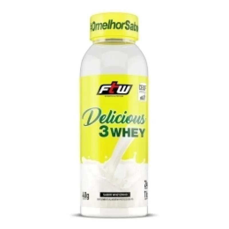 DELICIOUS 3WHEY (40G) - VENCIMENTO 31/07/2025 - SABOR: WHEYZINHO (NATURAL)