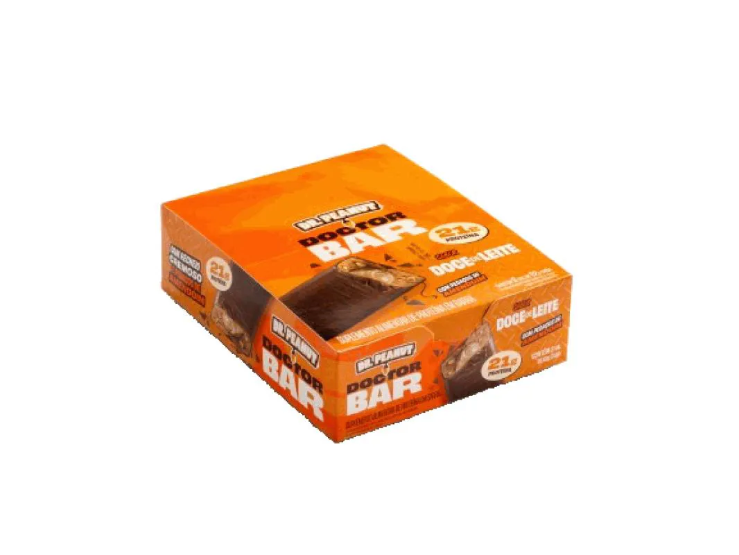 DOCTOR BAR DISPLAY 496G (8 UNID 62G) - SABOR: DOCE DE LEITE
