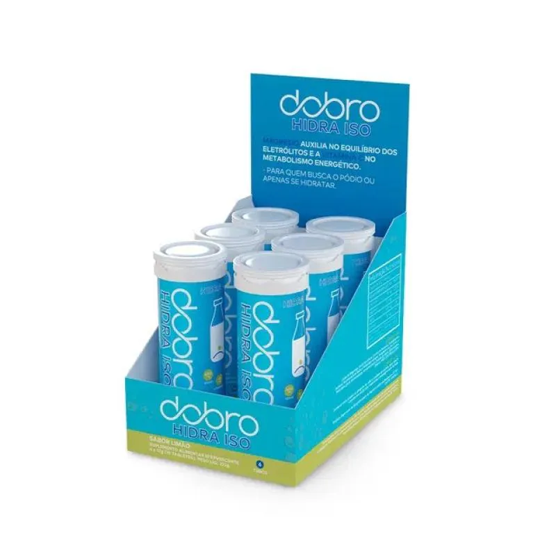 HIDRA ISO HIDRATACAO DOBRO C/6 (10 UN X3,7G) - SABOR: LIMãO