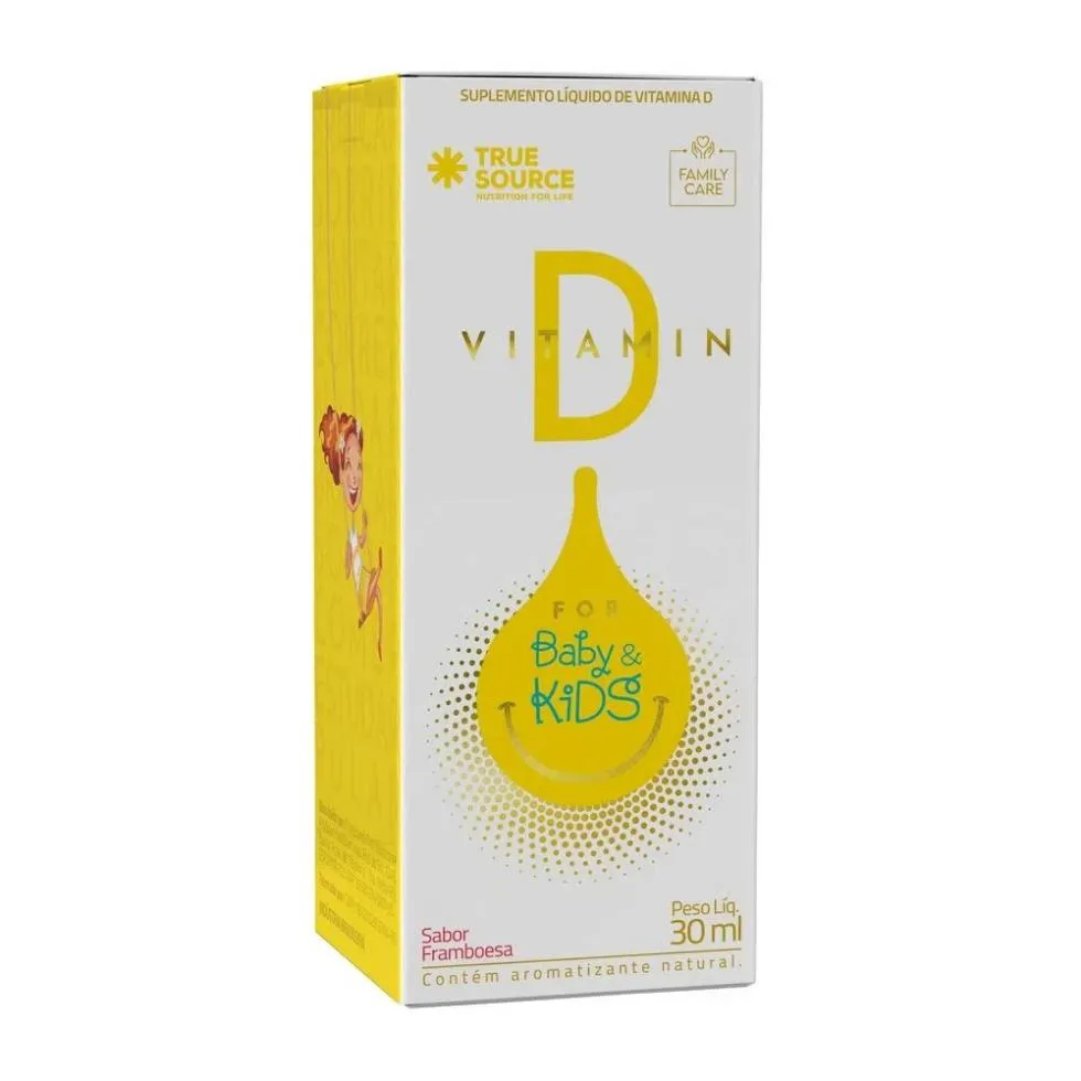 VITAMIN D FOR BABY E KIDS (30ML) - SABOR: FRAMBOESA