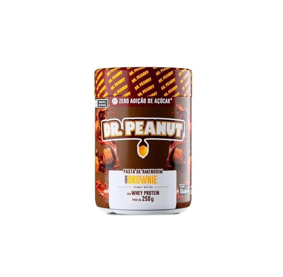 PASTA DE AMENDOIM (250G) - SABOR: BROWNIE