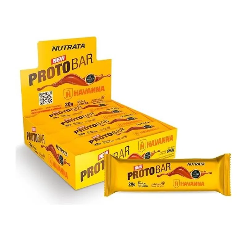 PROTOBAR WHEY DISPLAY - SABOR: DOCE DE LEITE HAVANNA (9 UNID. 70G)