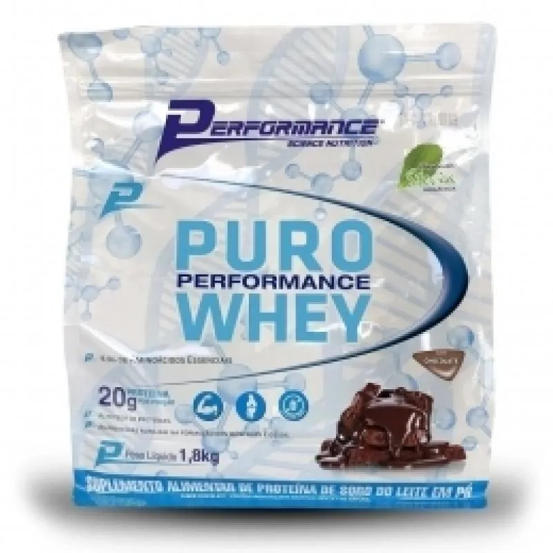 PURO PERFORMANCE WHEY REFIL (1,8KG) - VENCIMENTO 31/07/2025 - SABOR: CHOCOLATE