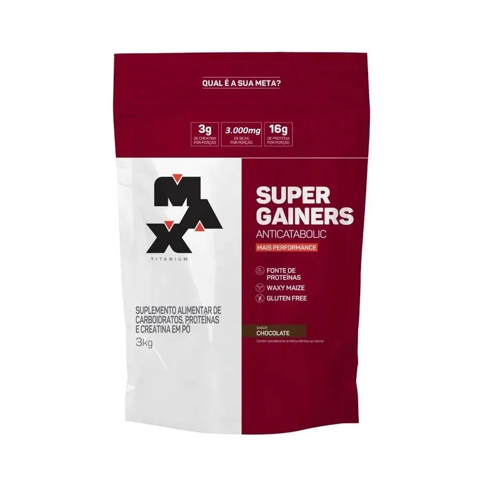 SUPER GAINERS (3KG) - SABOR: CHOCOLATE
