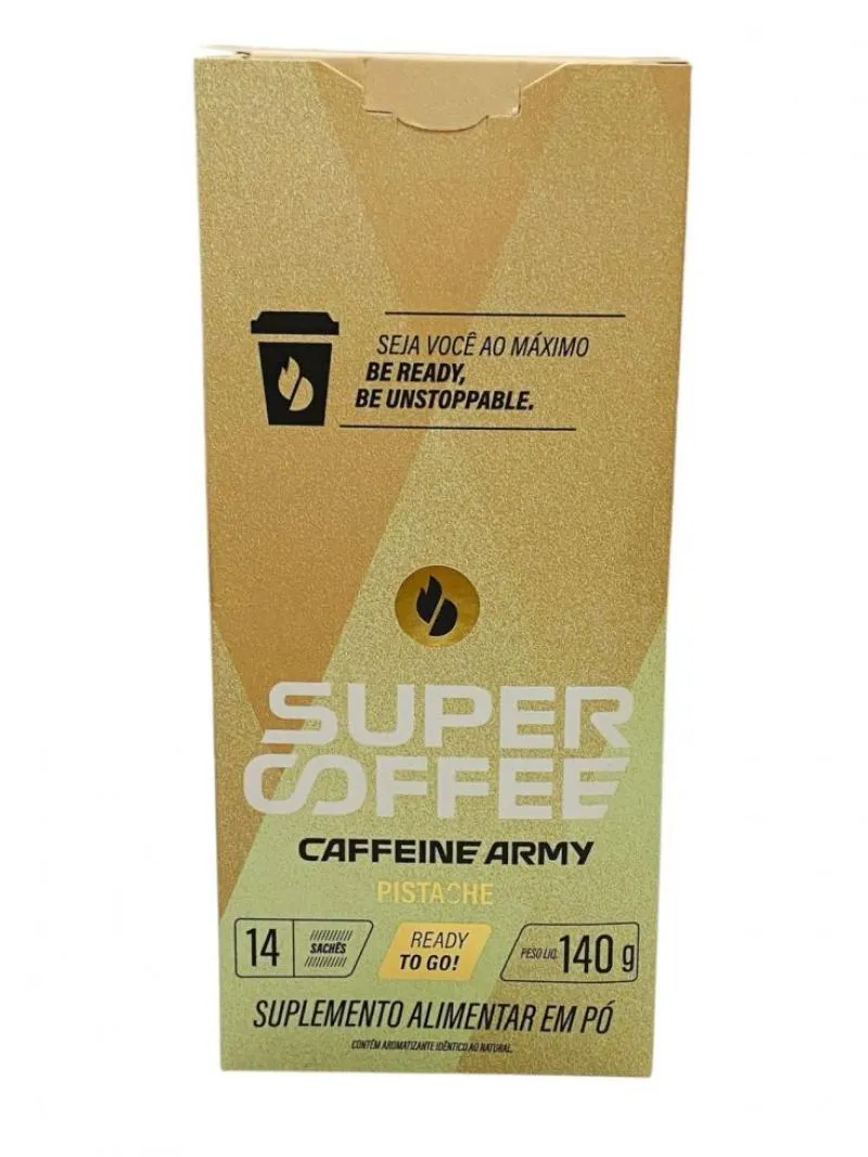 SUPERCOFFEE 3.0 TO GO DISPLAY (14 SACHêS DE 10G) - SABOR: PISTACHE