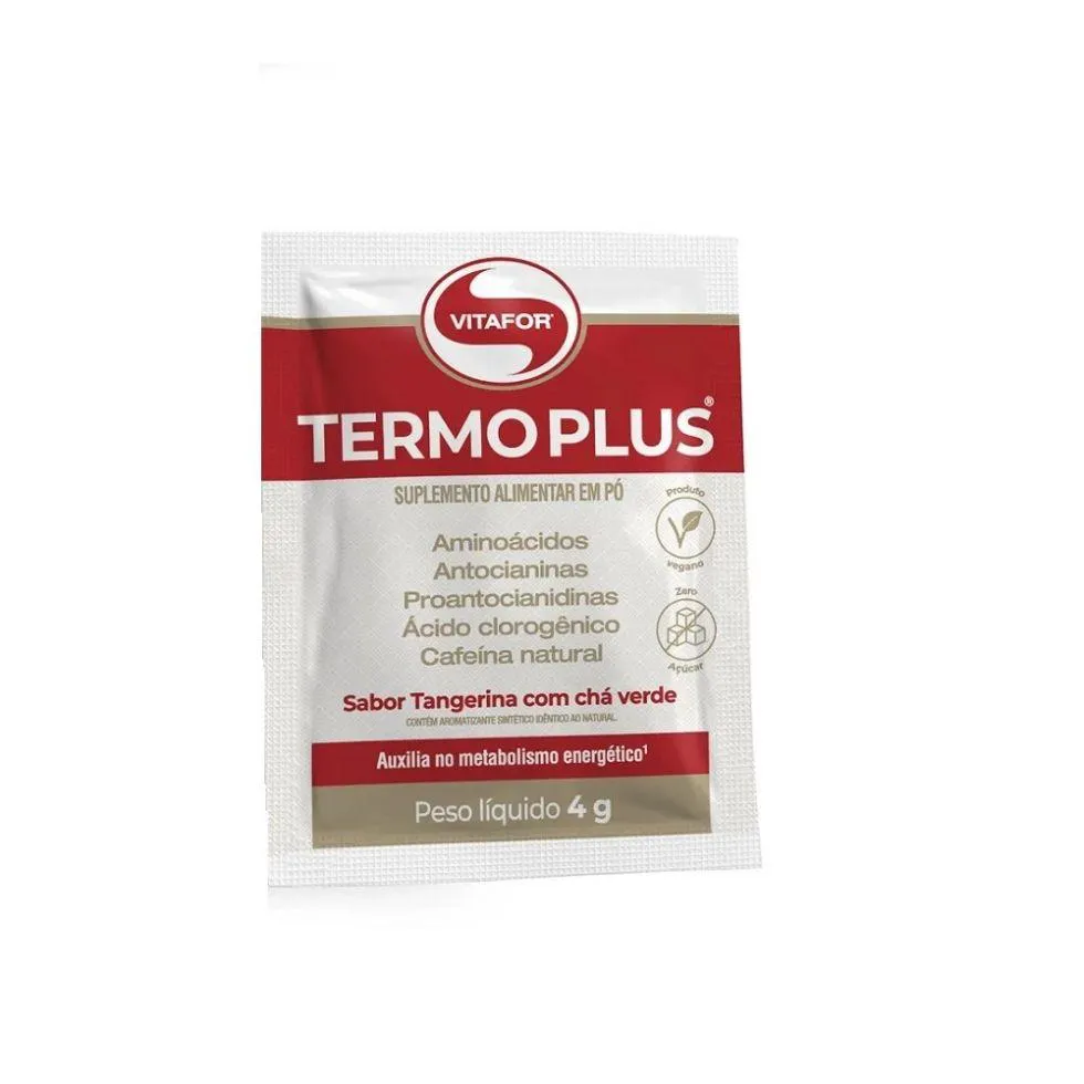 TERMO PLUS SACHê (4G) - SABOR: TANGERINA COM CHá VERDE