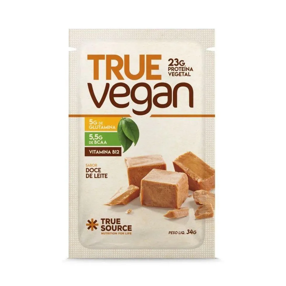 TRUE VEGAN (34G) - SABOR: DOCE DE LEITE