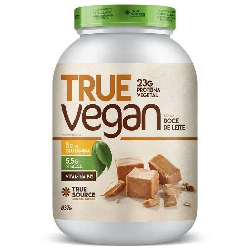 TRUE VEGAN (837G) - SABOR: DOCE DE LEITE
