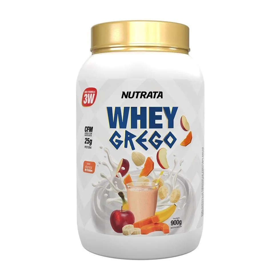 WHEY GREGO (900G) - SABOR: VITAMINA DE FRUTAS