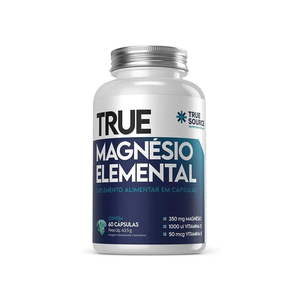 TRUE MAGNéSIO ELEMENTAL 60 CáPSULAS
