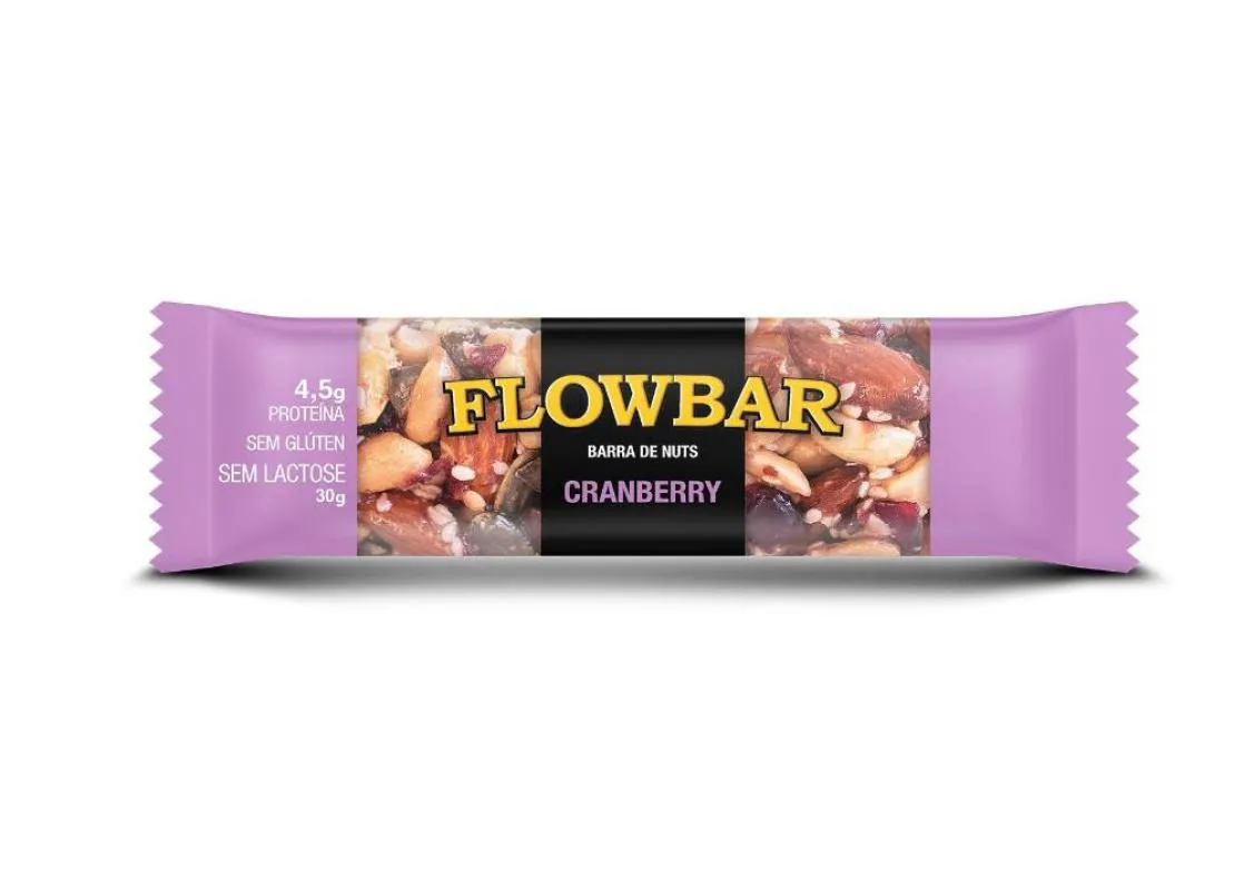 BARRA DE NUTS FLOWBAR CRANBERRY 30G