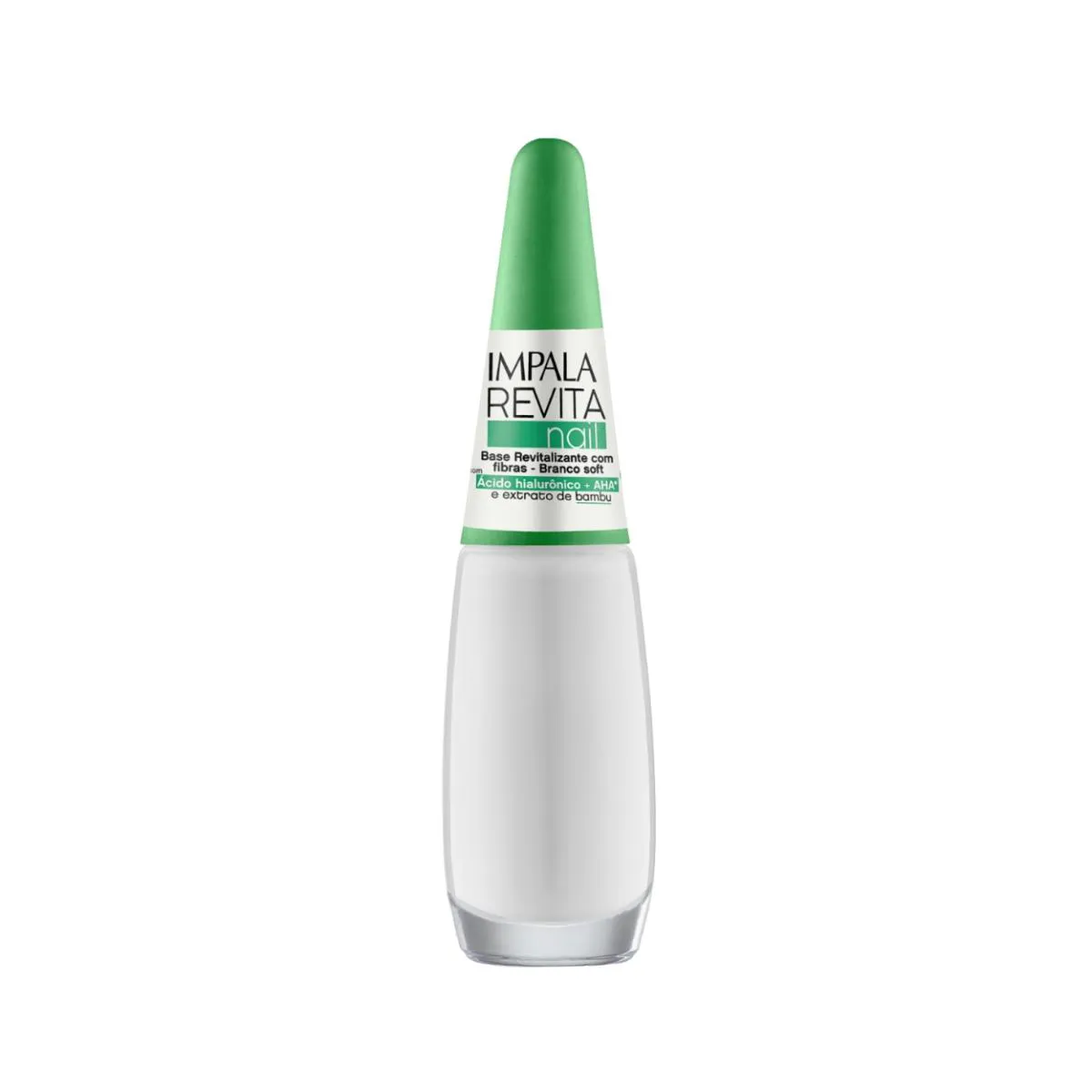 ESMALTE IMPALA BASE REVITANAIL FIBRAS UNHAS BRANCO SOFT