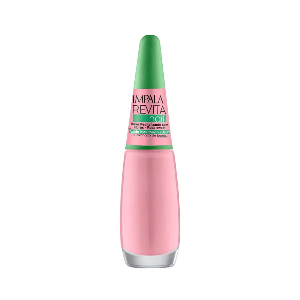 ESMALTE IMPALA BASE REVITANAIL FIBRAS UNHAS ROSA SWEET