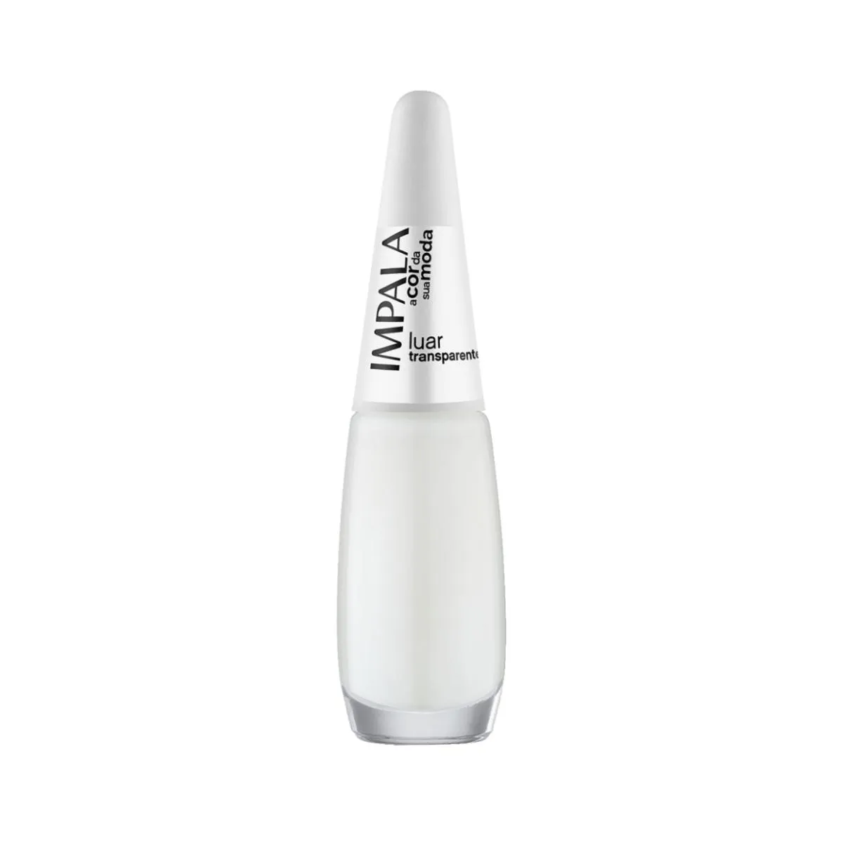 ESMALTE IMPALA COLEçãO A COR DA MODA LUAR UNHA TRANSPARENTE