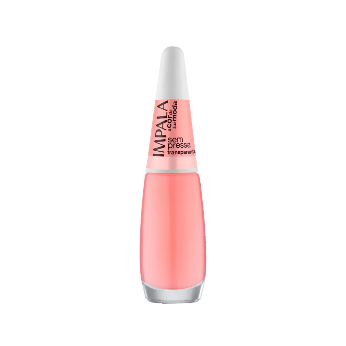 ESMALTE IMPALA COLEçãO A COR DA MODA SEM PRESSA TRANSPARENTE