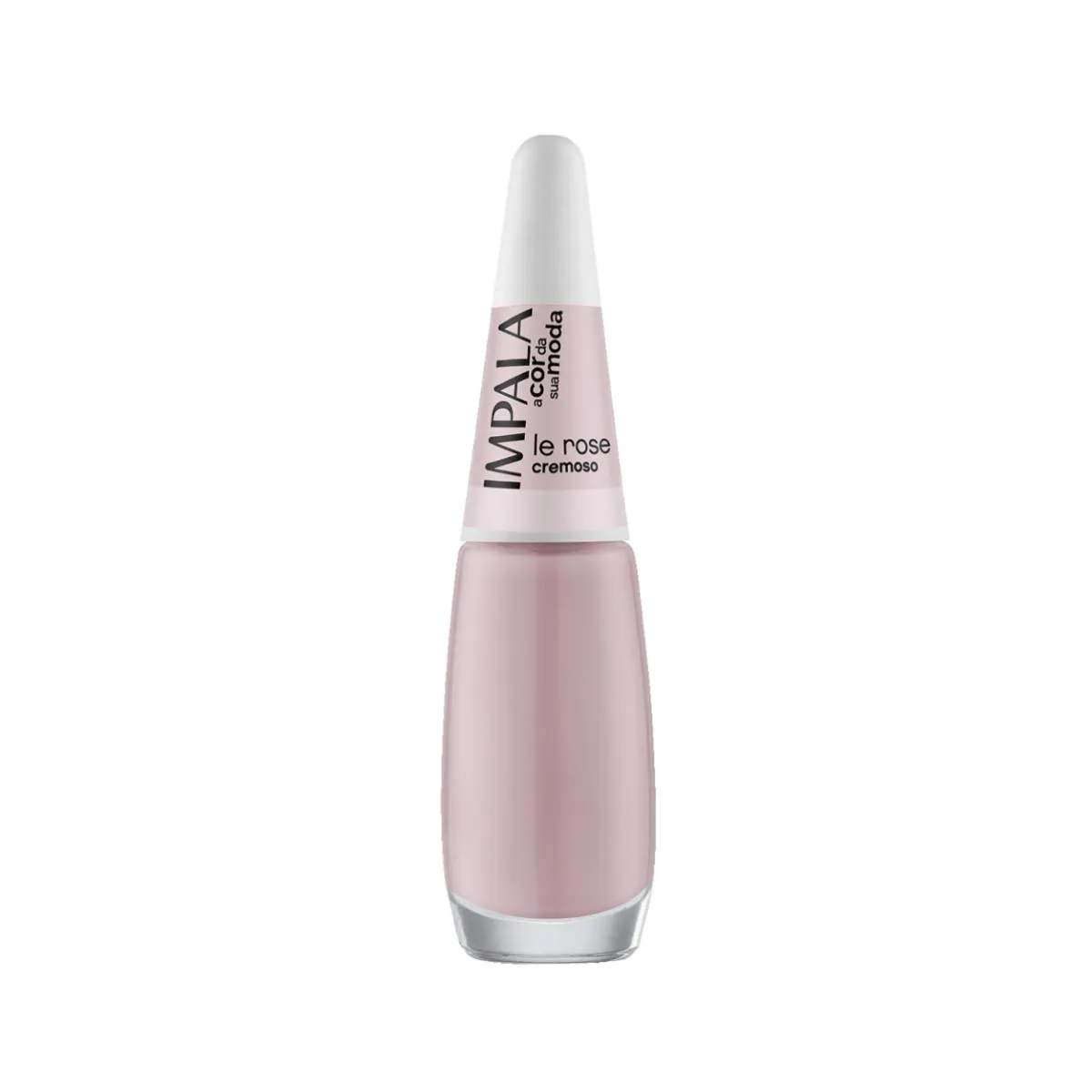 ESMALTE IMPALA COLEçãO A COR DA MODA UNHAS LE ROSE CREMOSO