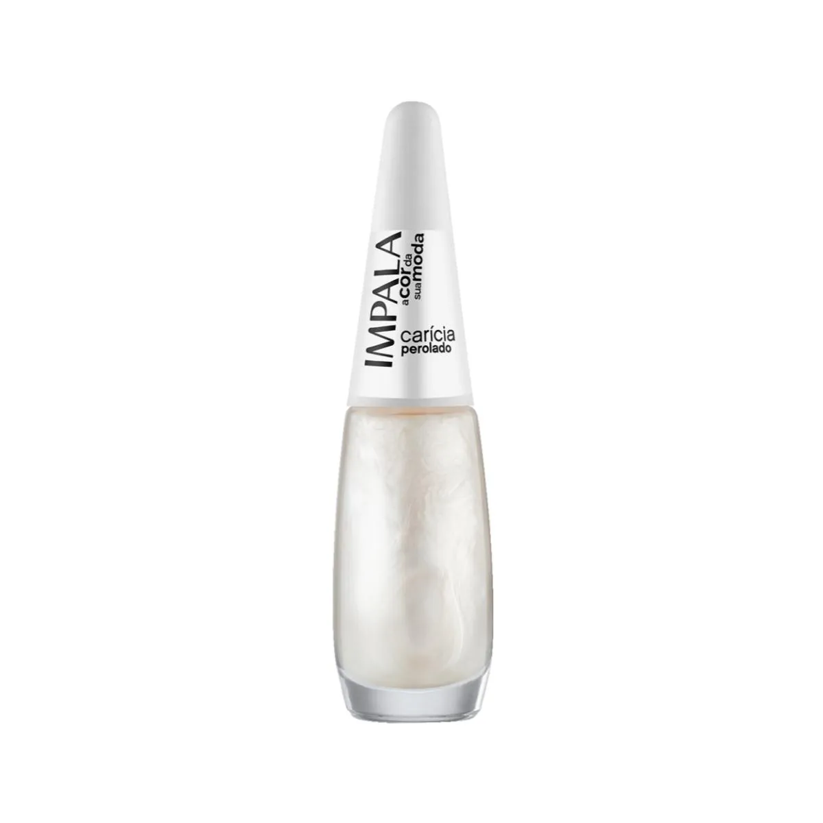 ESMALTE IMPALA COLEçãO A COR DA SUA MODA CARICIA UNHA CREMOSO