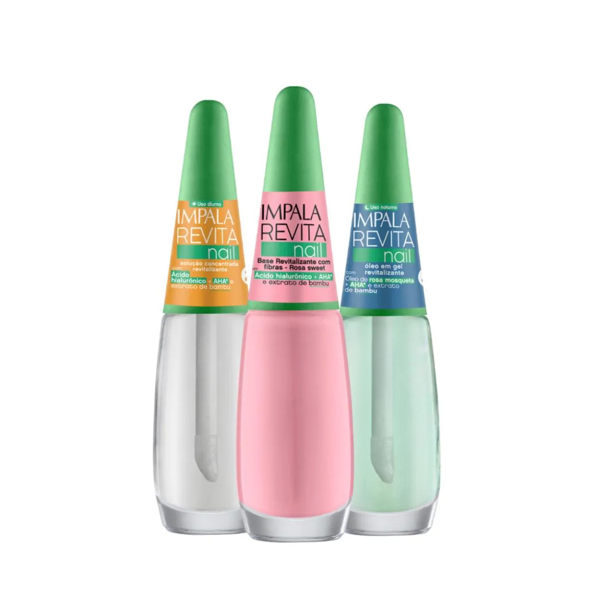 KIT REVITANAIL BASE ROSA + SOLUçãO CONCENTRADA ÓLEO IMPALA