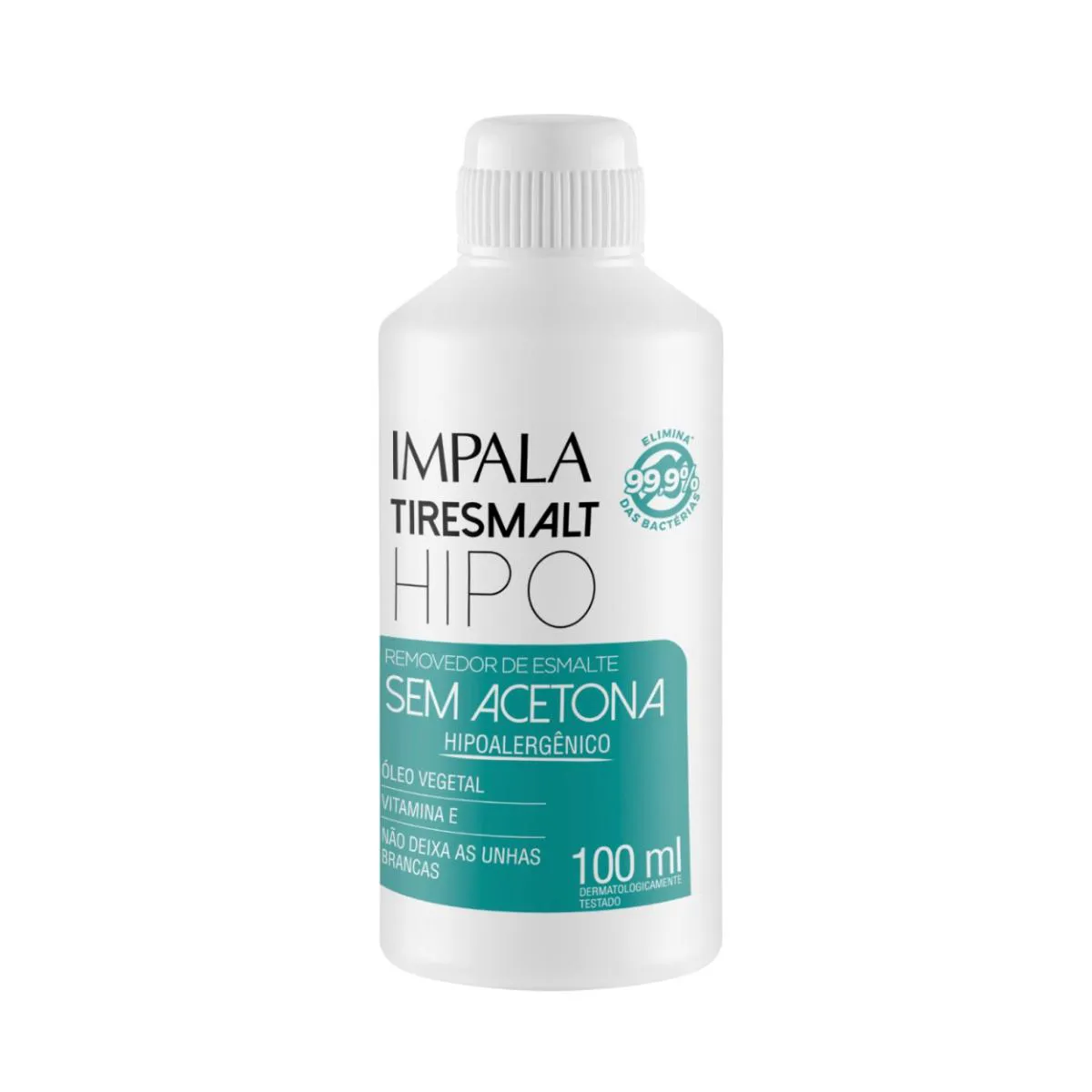 REMOVEDOR DE ESMALTE SEM ACETONA TIRESMALT IMPALA HIPO 100ML