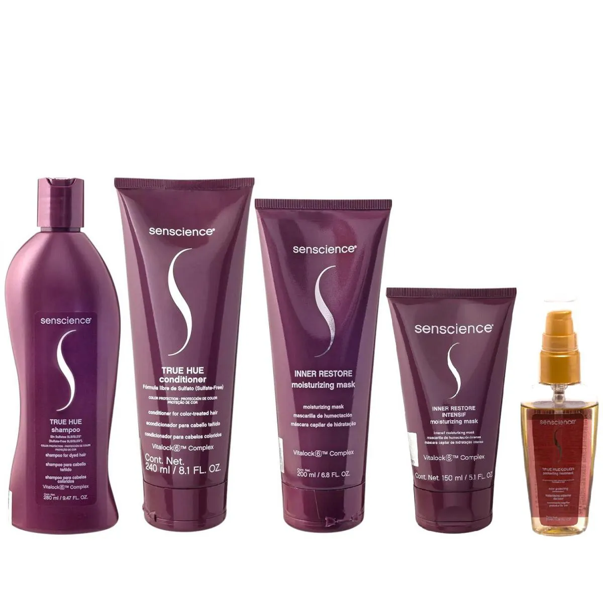 KIT SENSCIENCE TRUE HUE COR E NUTRIçãO (5 PRODUTOS)
