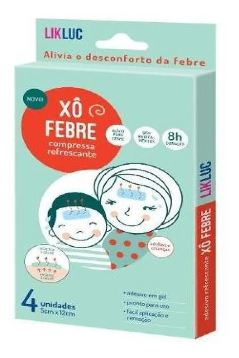 Xô FEBRE ADESIVOS REFRESCANTES EM GEL Branco