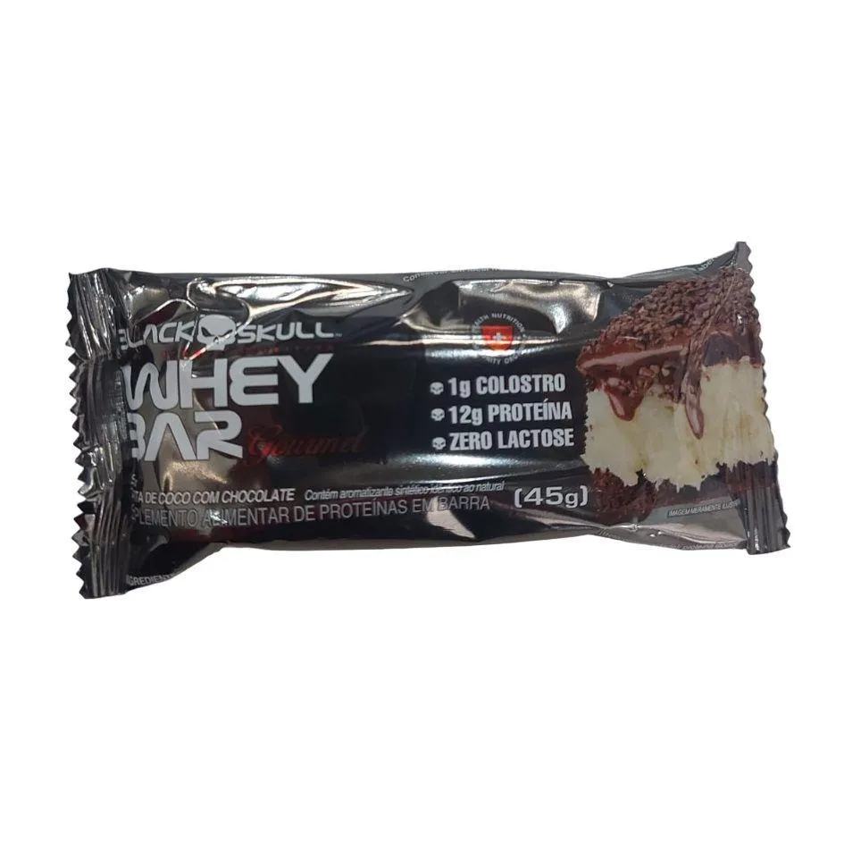 WHEY BAR GOURMET (45G) - SABOR: TORTA DE COCO C/ CHOCOLATE