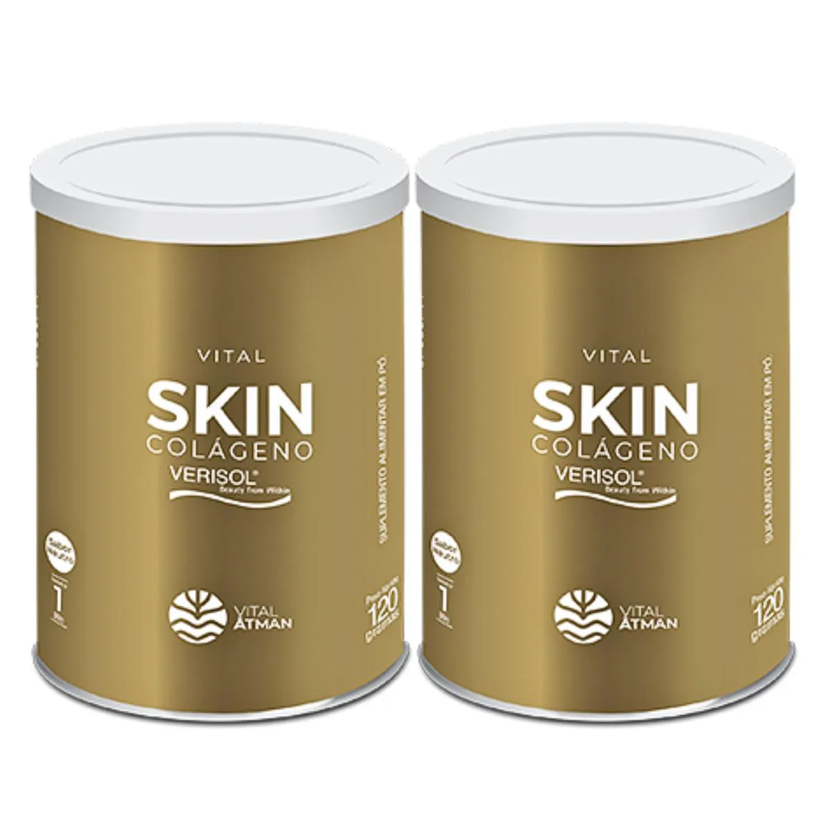 2X VITAL SKIN COLáGENO VERISOL VITAL ÂTMAN NEUTRO 120G SEM Sabor