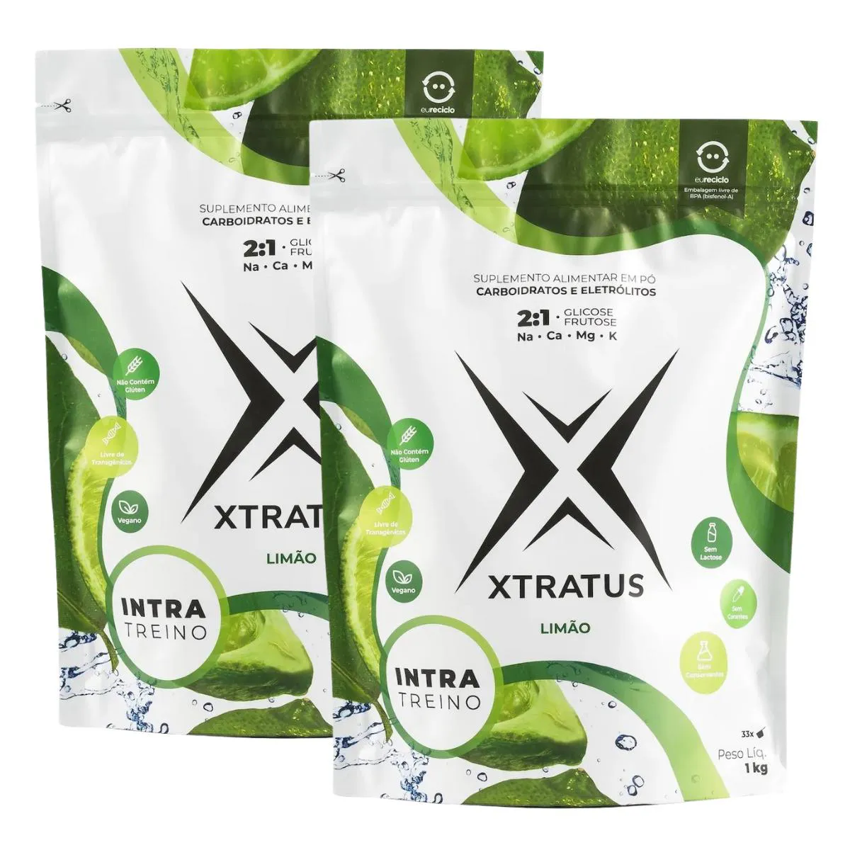 2X XTRATUS ENDURANCE INTRATREINO VEGANO LIMãO 1KG